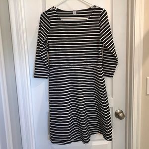 Old Navy white and black striped dress